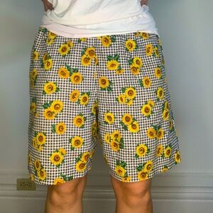 Handmade Sunflower Shorts